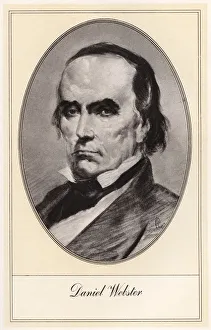 Daniel Webster, American statesman, (early 20th century). Artist: Gordon Ross Daniel Webster, American statesman, (early 20th century). Artist: Gordon Ross