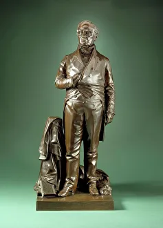 Daniel Webster Prints: Daniel Webster, Modeled 1853. Creator: Thomas Ball