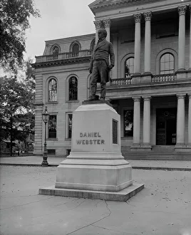 New Hampshire Prints: Daniel Webster statue, Concord, N.H. between 1900 and 1910. Creator: Unknown