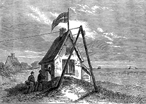 Calais Prints: The Danish Cable landing-place, near Calais, 1873. Creator: Unknown