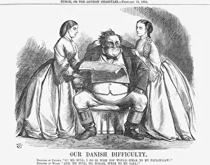 Our Danish Difficulty, 1864. Artist: John Tenniel Our Danish Difficulty, 1864. Artist: John Tenniel