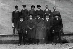 Coats Prints: Danny Morgan's fighters, between c1910 and c1915. Creator: Bain News Service