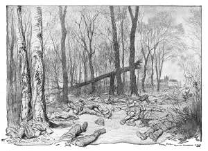 Second Battle Of The Somme Prints: Dans la Bataille; cadavres de soldats allemands de la 1st division de la Garde