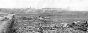 Dans la Bataille; La defense a l'Est d'Amiens: lignes d'infanterie francaise devant Villers... 191 Creator: Unknown