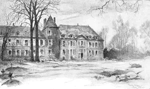 Second Battle Of The Somme Prints: Dans la Bataille; Le chateau de Grivesnes ou l'on se battit les 30 et 31 mars 1918