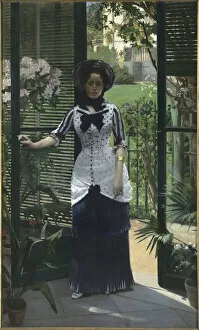Belle Epoque Gallery: Dans la serre (In the Greenhouse), ca 1881. Creator: Bartholomé, Albert (1848-1928)