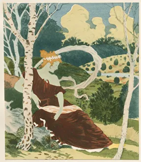 Dans les Bois, 1899. Creator: Eugene Grasset (French, 1841-1917); Imprimerie Champenois