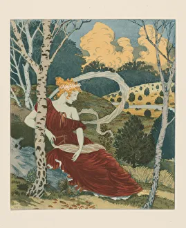 Dans les bois, ca 1899. Creator: Grasset, Eugene (1841-1917)