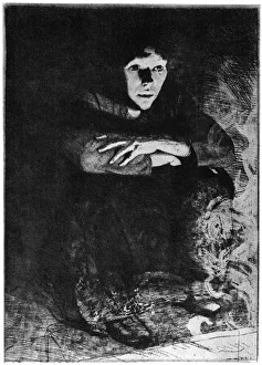 Dans les Cendres, c1870-1930 (1924). Artist: Paul Albert Besnard Dans les Cendres, c1870-1930 (1924). Artist: Paul Albert Besnard