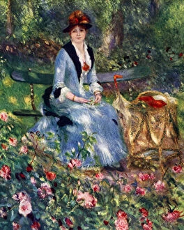 Post Impressionist Collection: Dans Les Roses, 1882, (1929). Artist: Pierre-Auguste Renoir