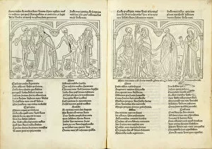 Danse Macabre Collection: Danse macabre, 1490. Creator: Anonymous
