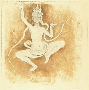Cambodia Prints: Danseuse Cobodgienne (Cambodian Dancer), 1897. Creator: Pierre Roche