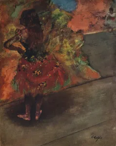Edgar Prints: Danseuse: Jupe Rouge, c1895. Artist: Edgar Degas