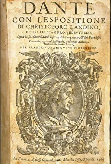 Monochrome Picture Collection: Dante Alighieri (1265-1321), 1564