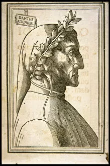 Monochrome Picture Collection: Dante Alighieri (1265-1321), ca 1529