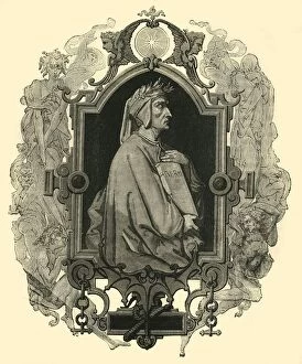 Aligheri Dante Gallery: Dante Alighieri, ( c1265 -1321), 1890. Creator: Unknown