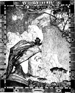 Dante Alighieri, medieval Italian poet, 1921. Artist: Aleksandr Golovin