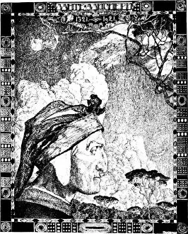 Golovin Gallery: Dante Alighieri, medieval Italian poet, 1921. Artist: Aleksandr Golovin