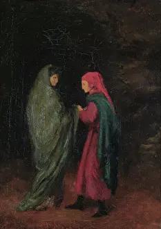 Vergilius Prints: Dante and Virgil at the entrance to Hell, 1857-1858. Creator: Degas, Edgar (1834-1917)