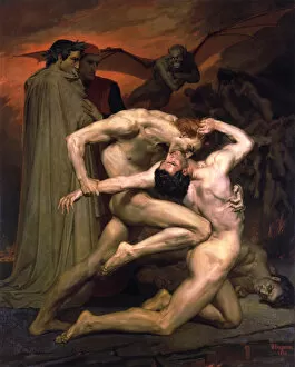 Dante and Virgil in Hell, 1850. Artist: William-Adolphe Bouguereau