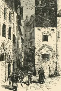 Aligheri Dante Gallery: Dantes House, Florence, 1890. Creator: Unknown
