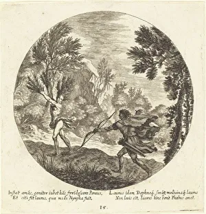 Wolfgang The Elder Georg Andreas Prints: Daphne Turning to a Laurel, 1665. Creator: Georg Andreas Wolfgang