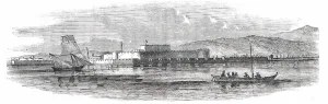 The Dardanelles - Fort of Chanah-Kalesi, from the Middle of the Channel, 1850. Creator: Unknown