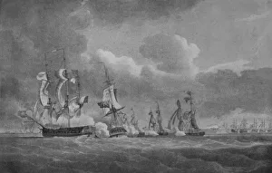 Daring Action of Lord Cochrane, c1807. Artist: Nicholas Pocock
