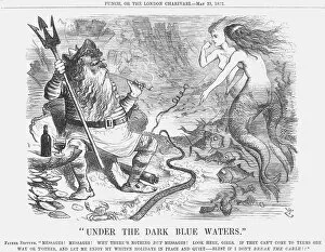 Transatlantic Communications Cable Gallery: Under the Dark Blue Waters, 1872. Artist: Joseph Swain
