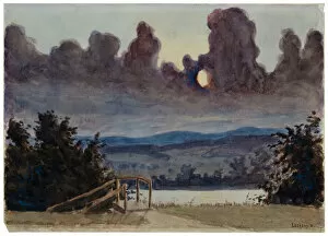 Railings Gallery: Dark Clouds, c. 1901. Creator: Louis Michel Eilshemius