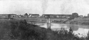 Italy Europe Prints: The Dark Hours of Italy; A bridge over the Livenza