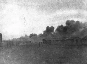 Black Smoke Prints: The Dark Hours of Italy; Fire in aviation hangars