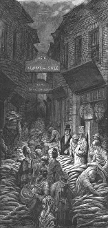 City Life Prints: Dark House Lane - Billingsgate, 1872. Creator: Gustave Doré