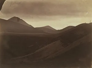 Dark Landscape with Hills, c. 1857. Creator: Frank Chauvassaignes (French)