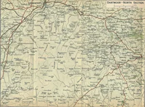 Dartmoor Prints: Dartmoor - North Section, c20th Century. Artist: John Bartholomew