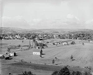 New Hampshire Prints: Dartmouth from Prex's Garden, c1900. Creator: Unknown