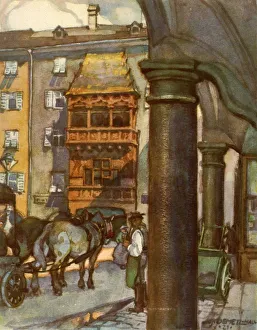 Holy Roman Emperor Gallery: Das Goldene Dachl, (Golden Roof), c1929. Creator: Unknown