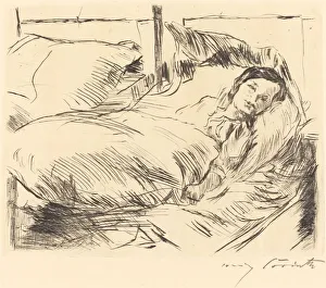 Sickness Collection: Das Kranke Kind (The Sick Child), 1918. Creator: Lovis Corinth