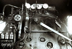 Images Dated 19th September 2012: Dashboard of a steam train engine