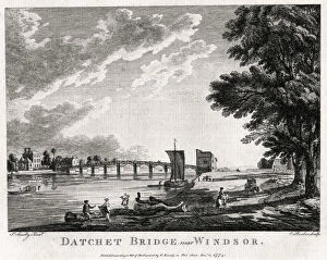 Rooker Gallery: Datchet Bridge near Windsor, Berkshire, 1774. Artist: Michael Angelo Rooker