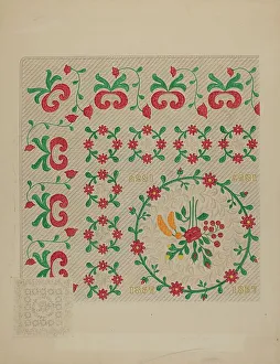 Dated Quilt, c. 1938. Creator: Therkel Anderson