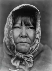 Craftswoman Prints: Datsolali, Washo basket-maker, c1924. Creator: Edward Sheriff Curtis