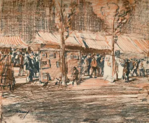 Jonathan Prints: The Daub Fair A monstrous jumble sale, c1927, (1927). Artist: Henry Franks Waring
