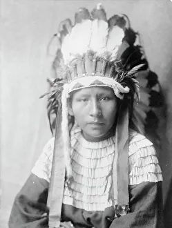 Hair Pipe Prints: The daughter of Bad Horses, c1905. Creator: Edward Sheriff Curtis