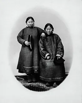 V V Lanin Prints: Daughter and mother, Gilyak, 1865-1871. Creator: VV Lanin