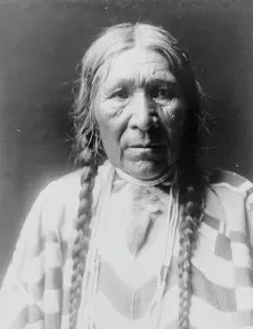 Plaits Prints: Daughter of Tamahus-Cayuse, c1910. Creator: Edward Sheriff Curtis