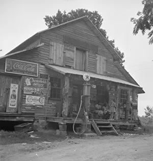 Commerce Gallery: Daughter of white tobacco sharecropper at country... Person County, North Carolina, 1939