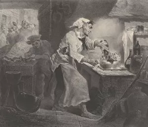 Celestin Francois Nanteuil Leboeuf Gallery: The Daughters of the Devil, ca. 1848-62. Creator: Célestin Nanteuil