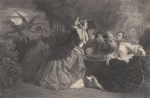 Nanteuil Celestin Prints: The Daughters of the Devil (The Creature), ca. 1848-62. Creator: Celestin Nanteuil