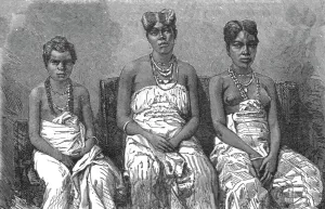 Central Africa Prints: The Daughters of King Louis; The Gaboon. 1875. Creator: Unknown